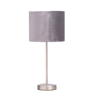 Table Lamp - Silver & Gray