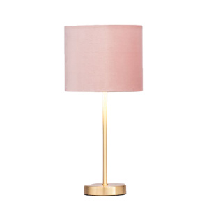 Table Lamp - Gold & pink