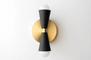 Wall Sconce Gold&Black