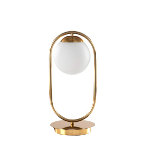 Table Lamp Gold&Opal Glass Ball