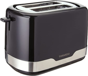 Tornado TT-852-B Toaster, 2 Slices, 720-850 Watt - Black