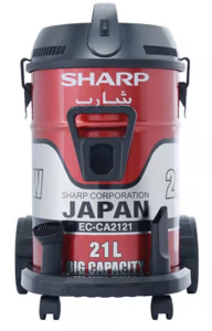 Sharp Drum Vacuum Cleaner, 2100 Watt, Red - EC-CA2121-X