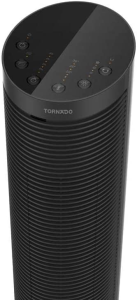 Tornado Electric Ceramic Heater 2000 Watt 16 M Black Color with Display and Remote Control TPH-2000WF