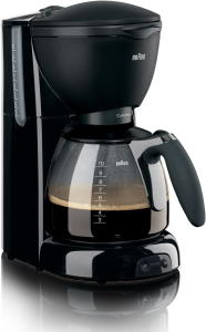 Braun  Cafe House Pure Aroma Coffee Maker, 1100 Watt - Black KF560