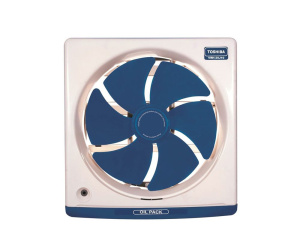 TOSHIBA Kitchen Ventilating Fan 25 cm, Oil Drawer, Blue Or Creamy VRH25J10