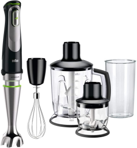 Braun MultiQuick 9 Hand Blender, 1000 Watt, Black - MQ9045X