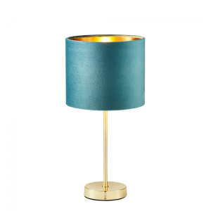 Table Lamp - Gold & Turquoise