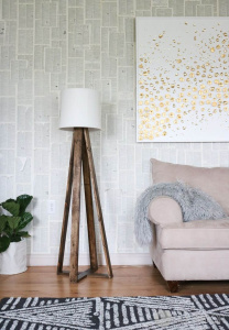 Brown&White Floor Lamp