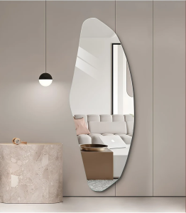 Wall Mirror With One Side Wave