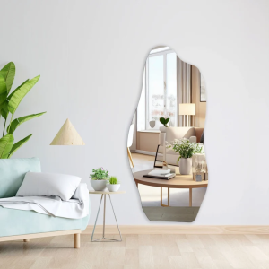 Wall Mirror With One Side Wave